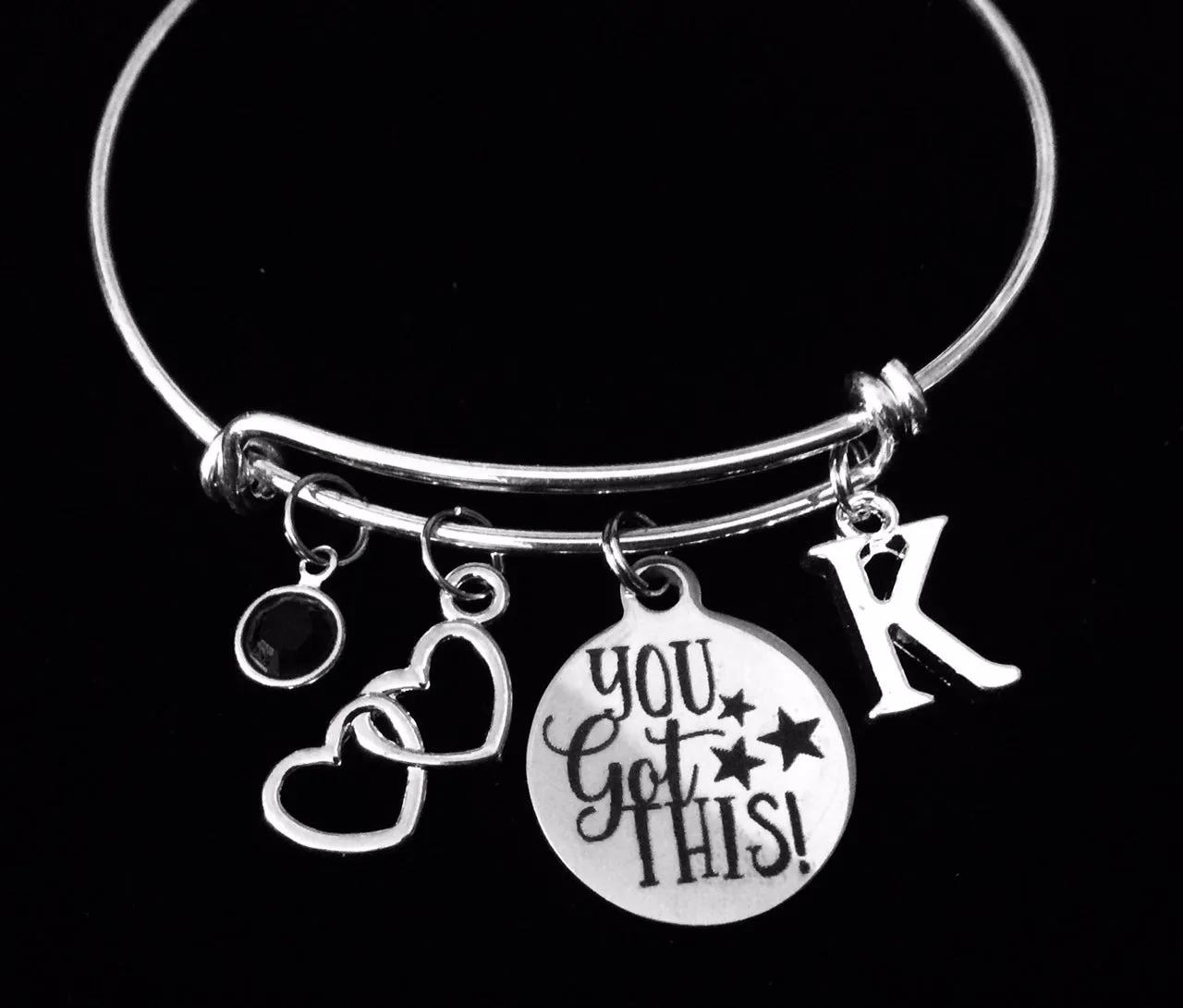 Personalized Gift You Got This Expandable Charm Bracelet Silver Inspirational Gift for Her Adjustable One Size Fits All