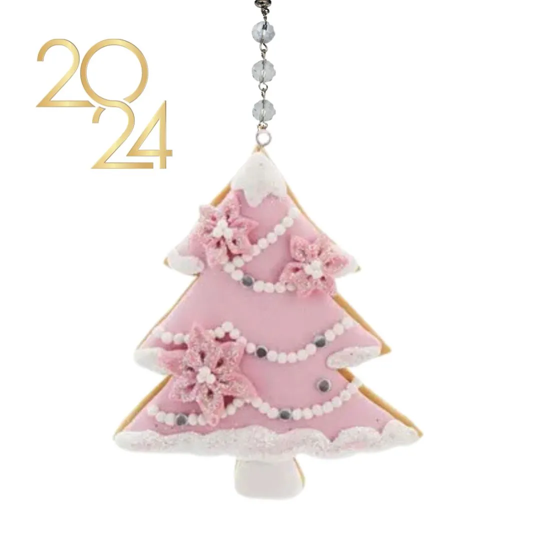 PINK PEARL TREE (Set/3) or (Set/1) MAGNETIC CHANDELIER ORNAMENT