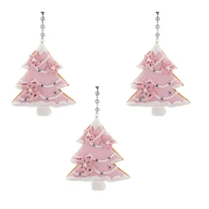 PINK PEARL TREE (Set/3) or (Set/1) MAGNETIC CHANDELIER ORNAMENT