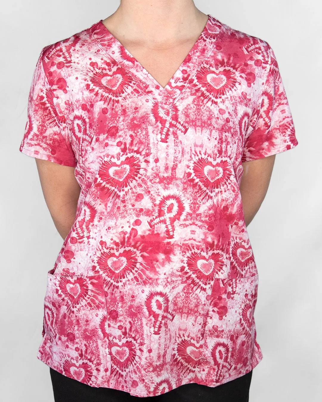 'Pink Strength' Women's Scrub Top - 9810