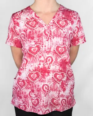 'Pink Strength' Women's Scrub Top - 9810