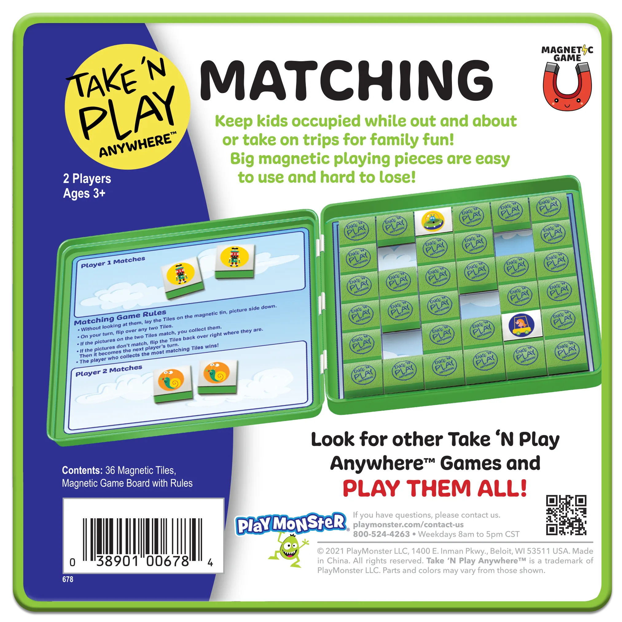 Play Monster Take ‘N’ Play Anywhere™ Matching