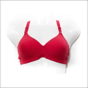 Polka Dotted Red Bra
