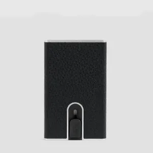 Porta Carte di Credito Piquadro Modus con Sliding System Nero