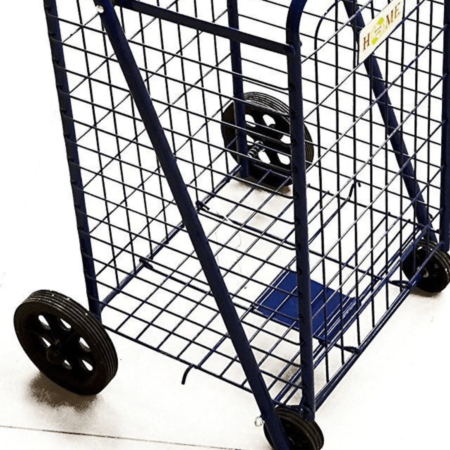 Portable Folding Wheeled Grocery Basket Shopping Cart Trolley