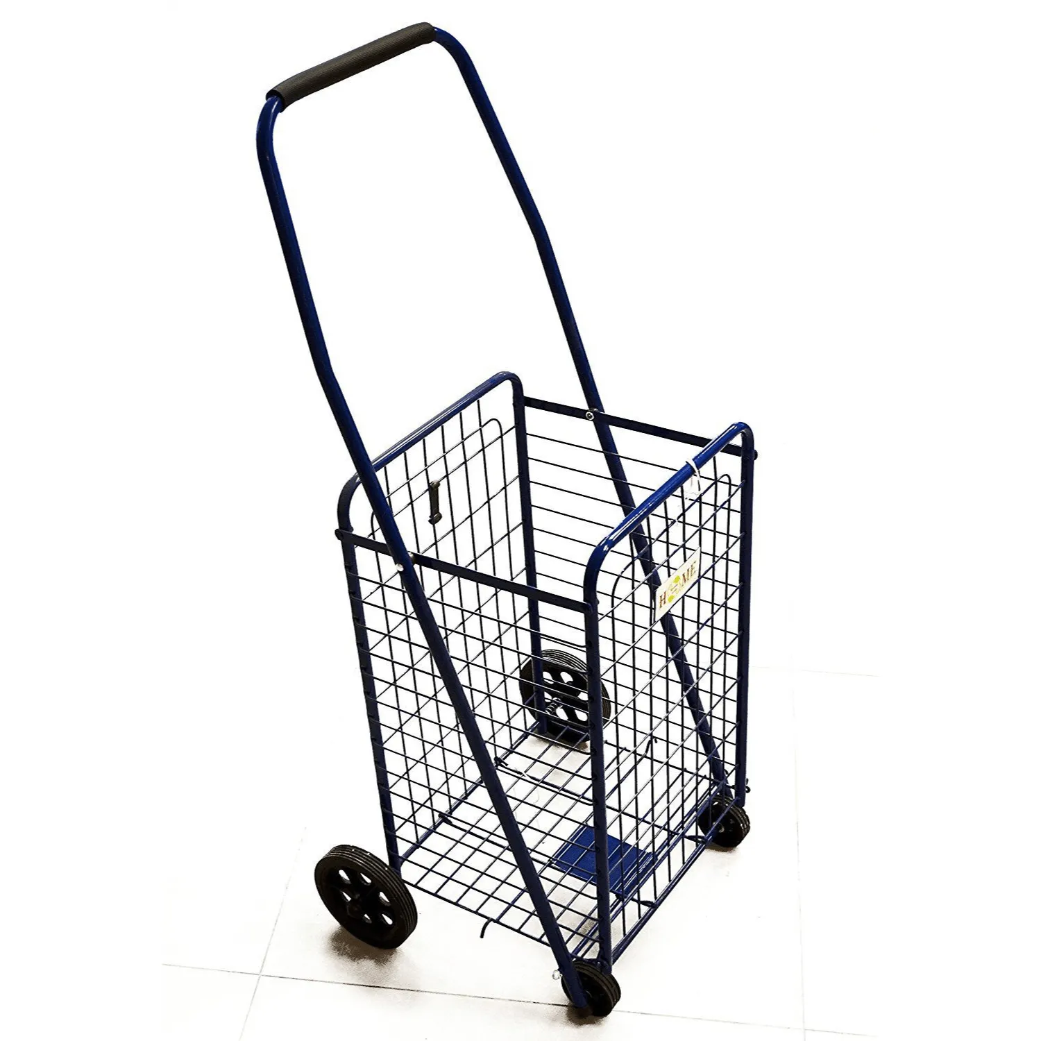 Portable Folding Wheeled Grocery Basket Shopping Cart Trolley