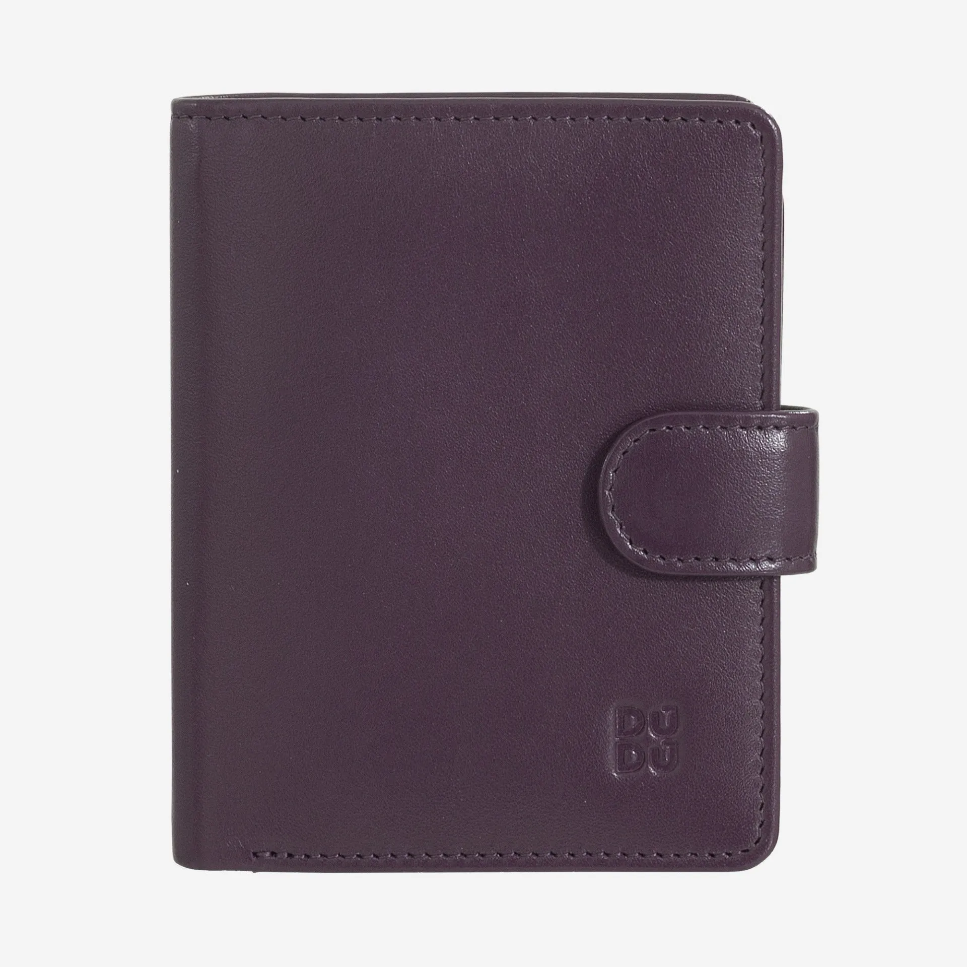 Portafoglio Piccolo da Donna Dudu Bags Bilbao in Pelle Colorful con RFID Deep Purple