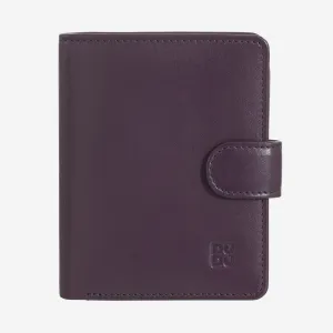 Portafoglio Piccolo da Donna Dudu Bags Bilbao in Pelle Colorful con RFID Deep Purple