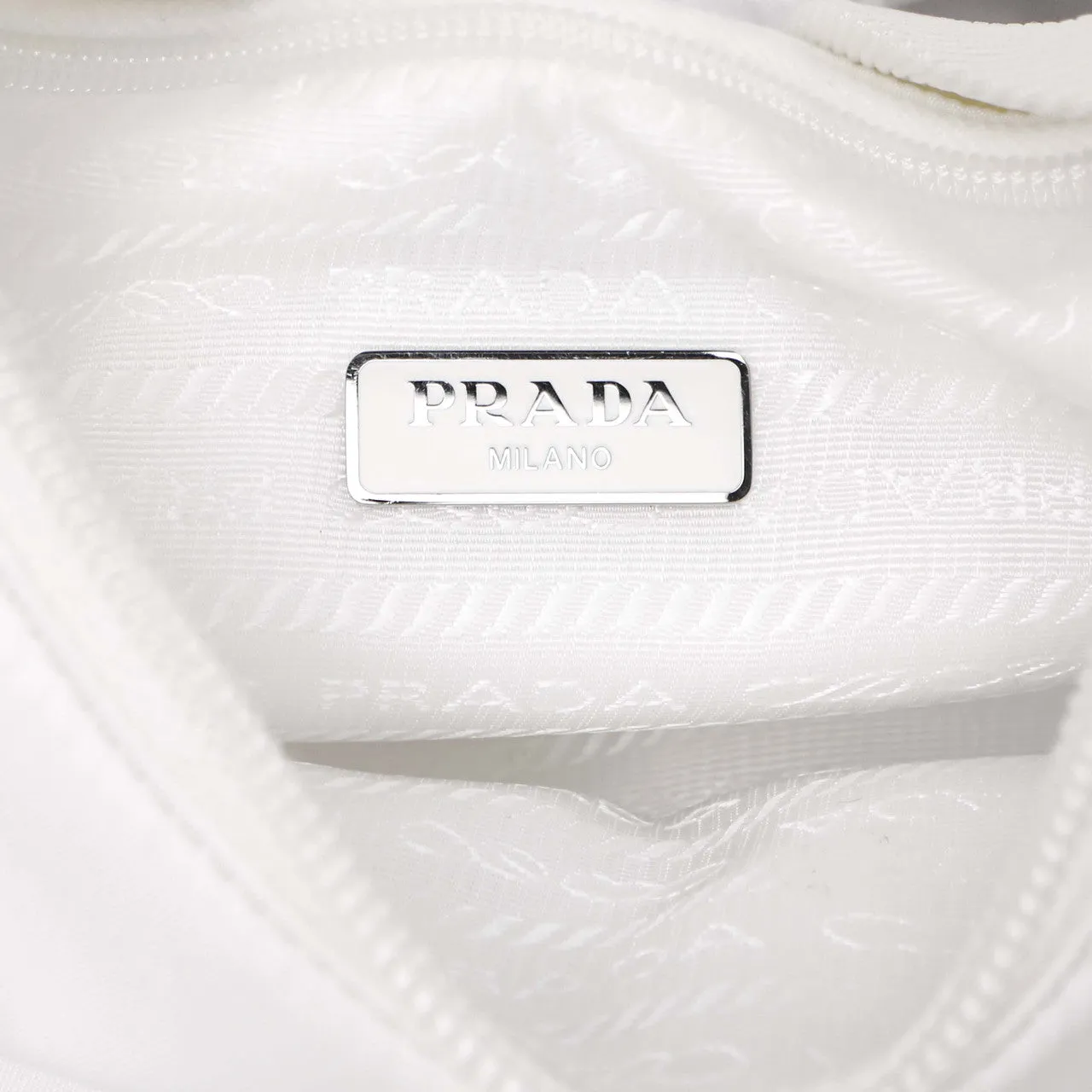 Prada Bianco Re-Nylon Mini Re-Edition 2000