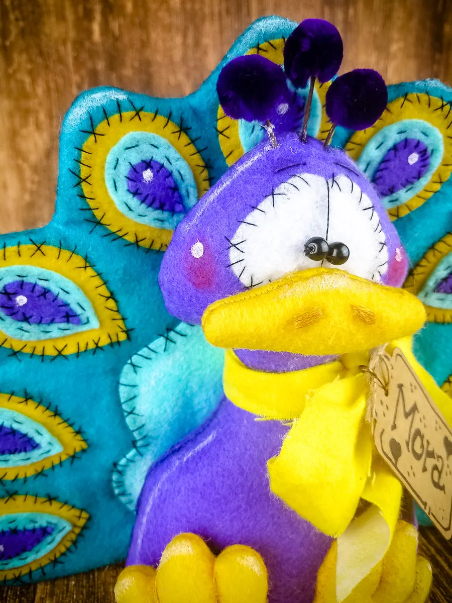 Primitive Peacock Decor
