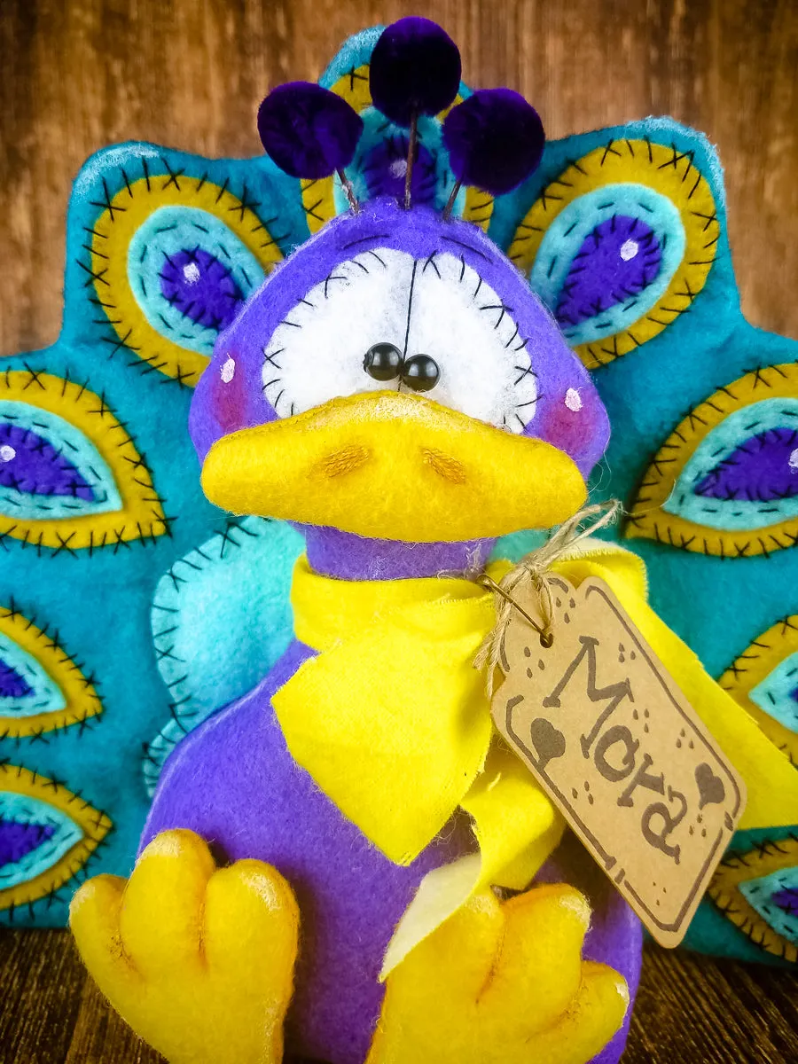 Primitive Peacock Decor