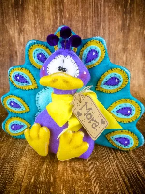 Primitive Peacock Decor