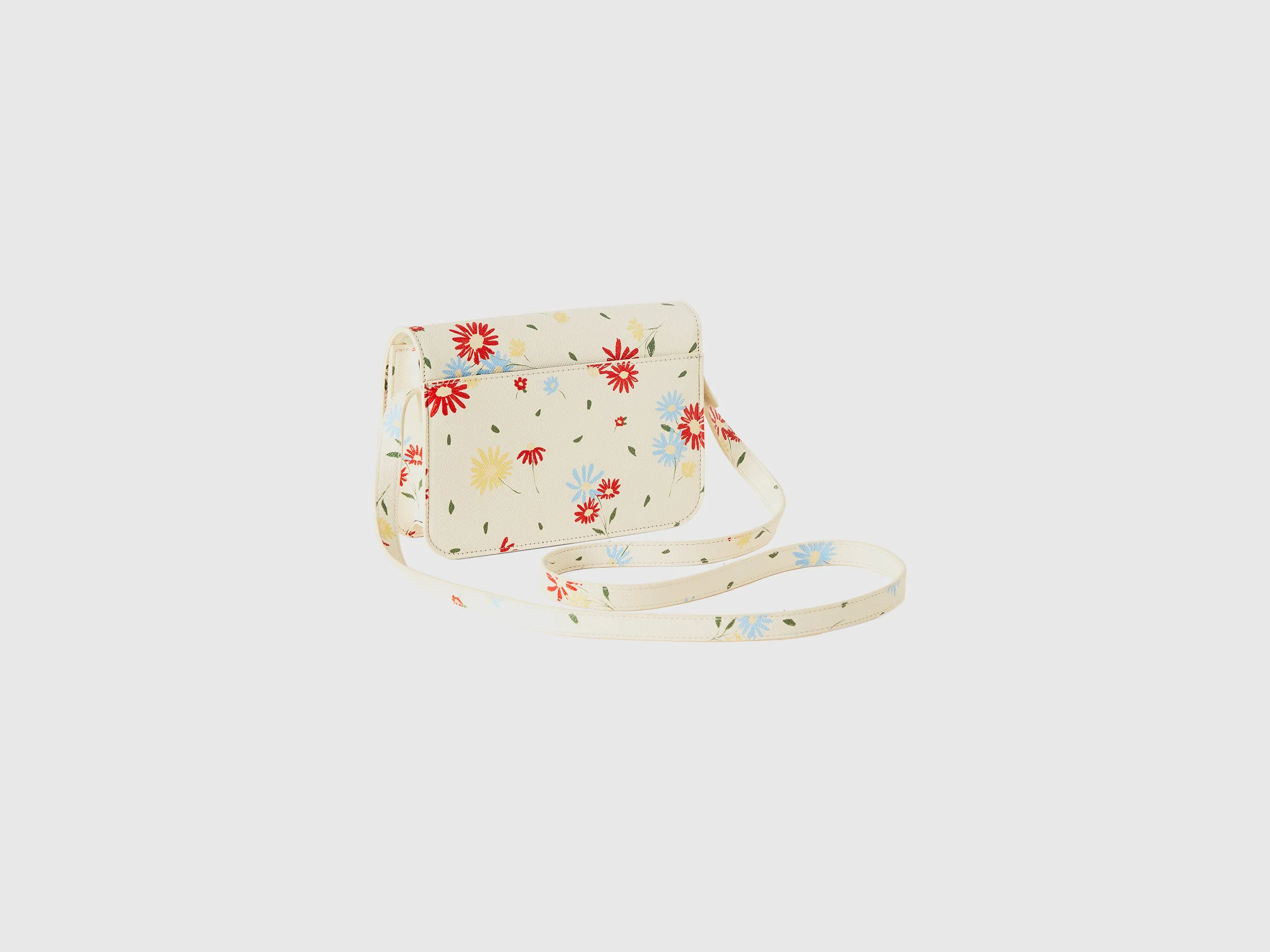 Printed Magnetic Closure Sling Bag