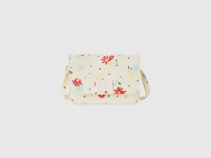 Printed Magnetic Closure Sling Bag