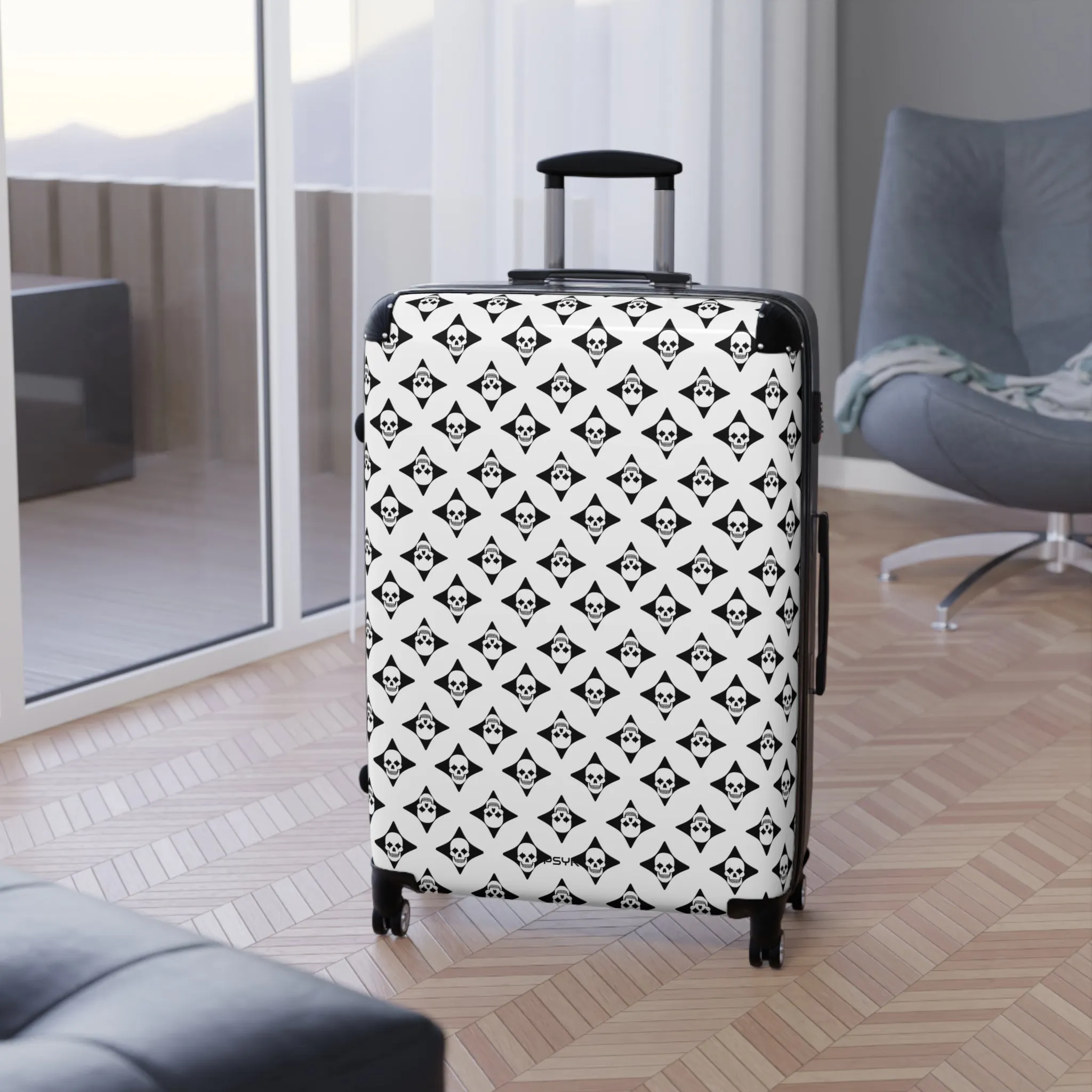 PSYK Skull Suitcases