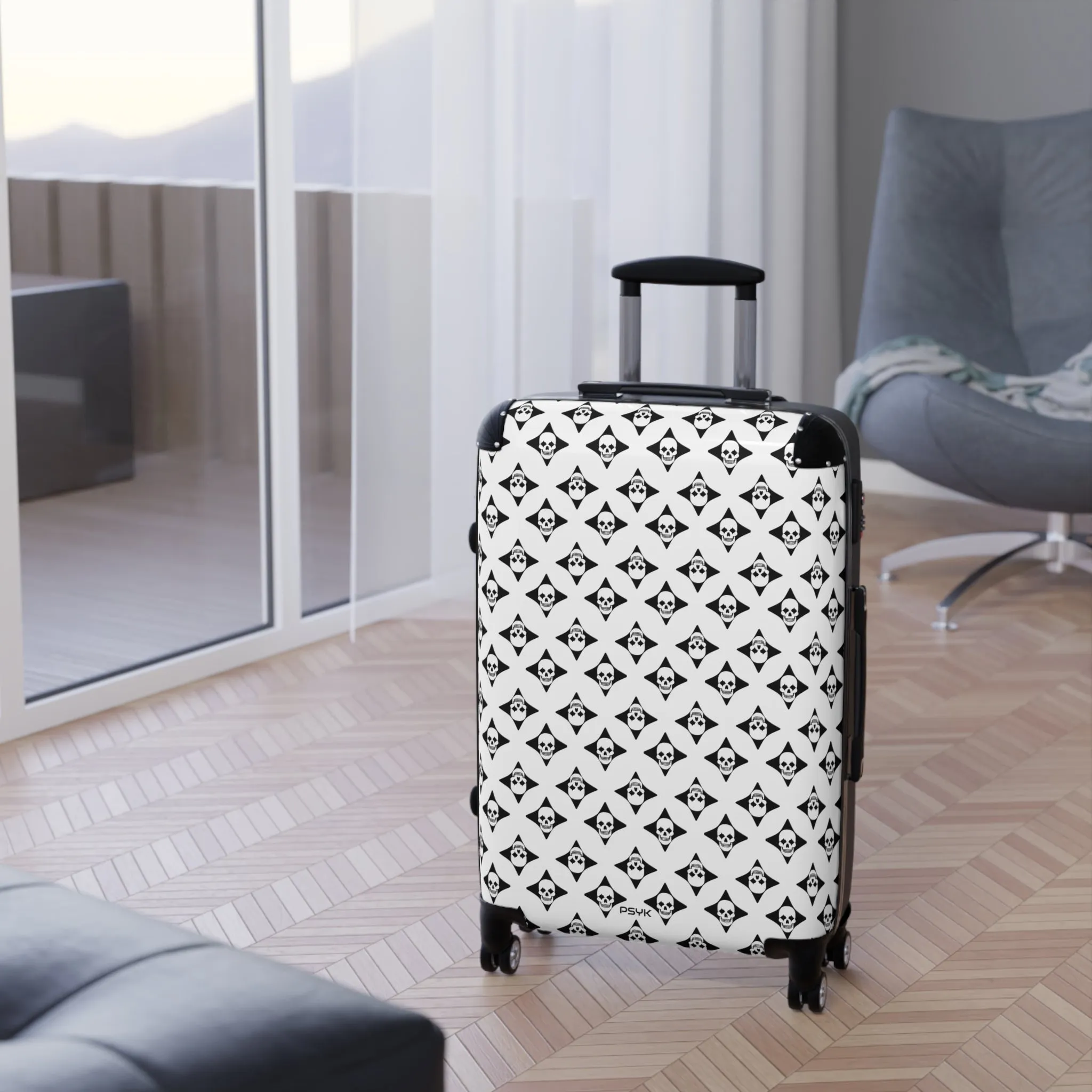 PSYK Skull Suitcases