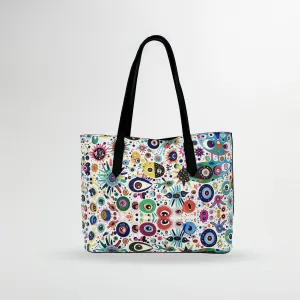 Quasar Crunchies Vegan Leather Tote Bag