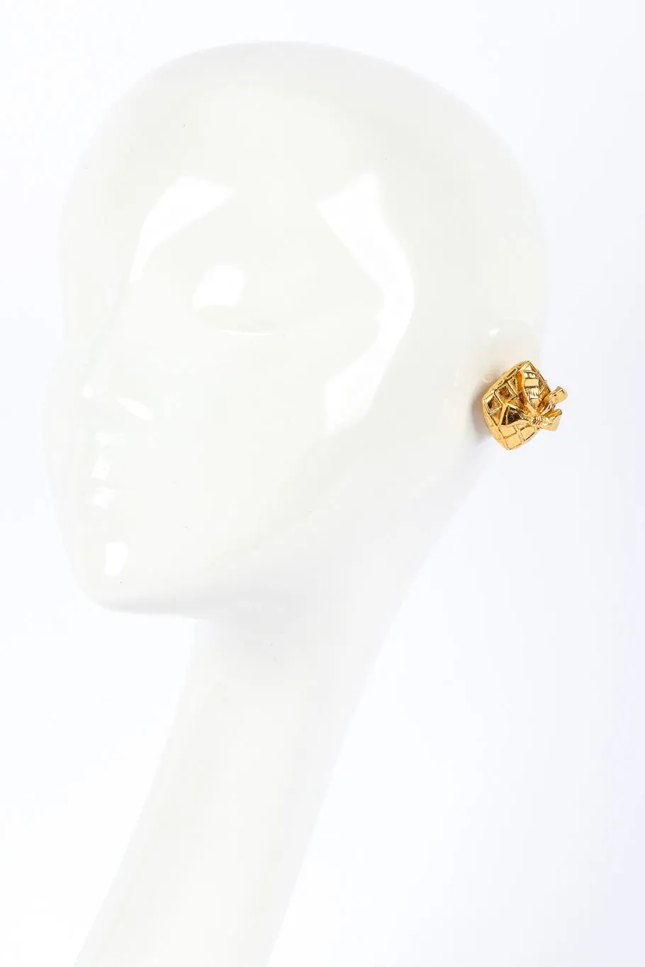 Quilted Bow Earrings
