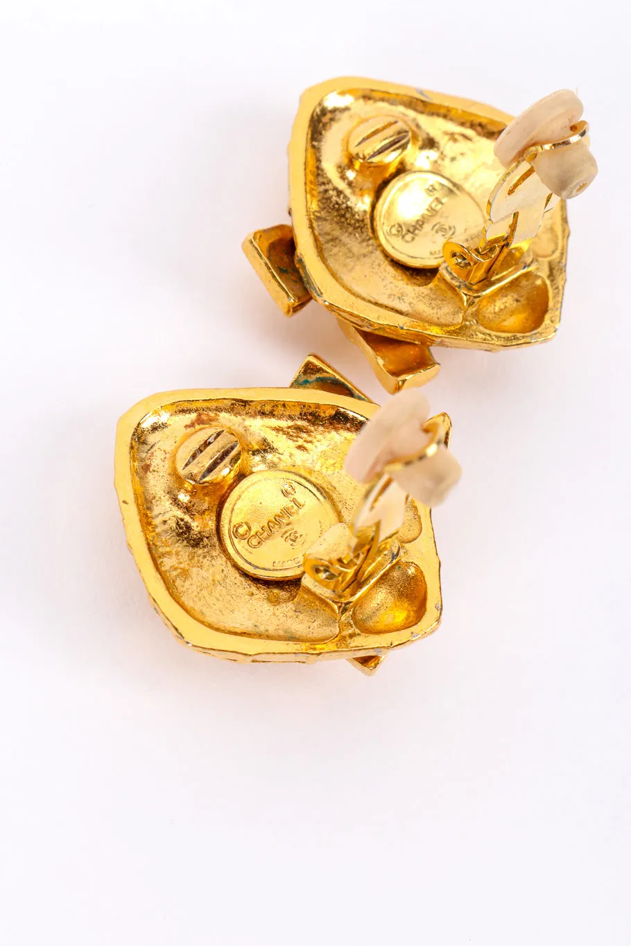 Quilted Bow Earrings