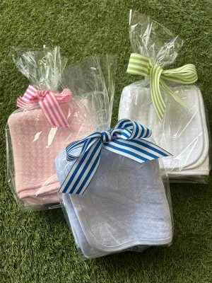 Quilted Light Blue Baby Blanket