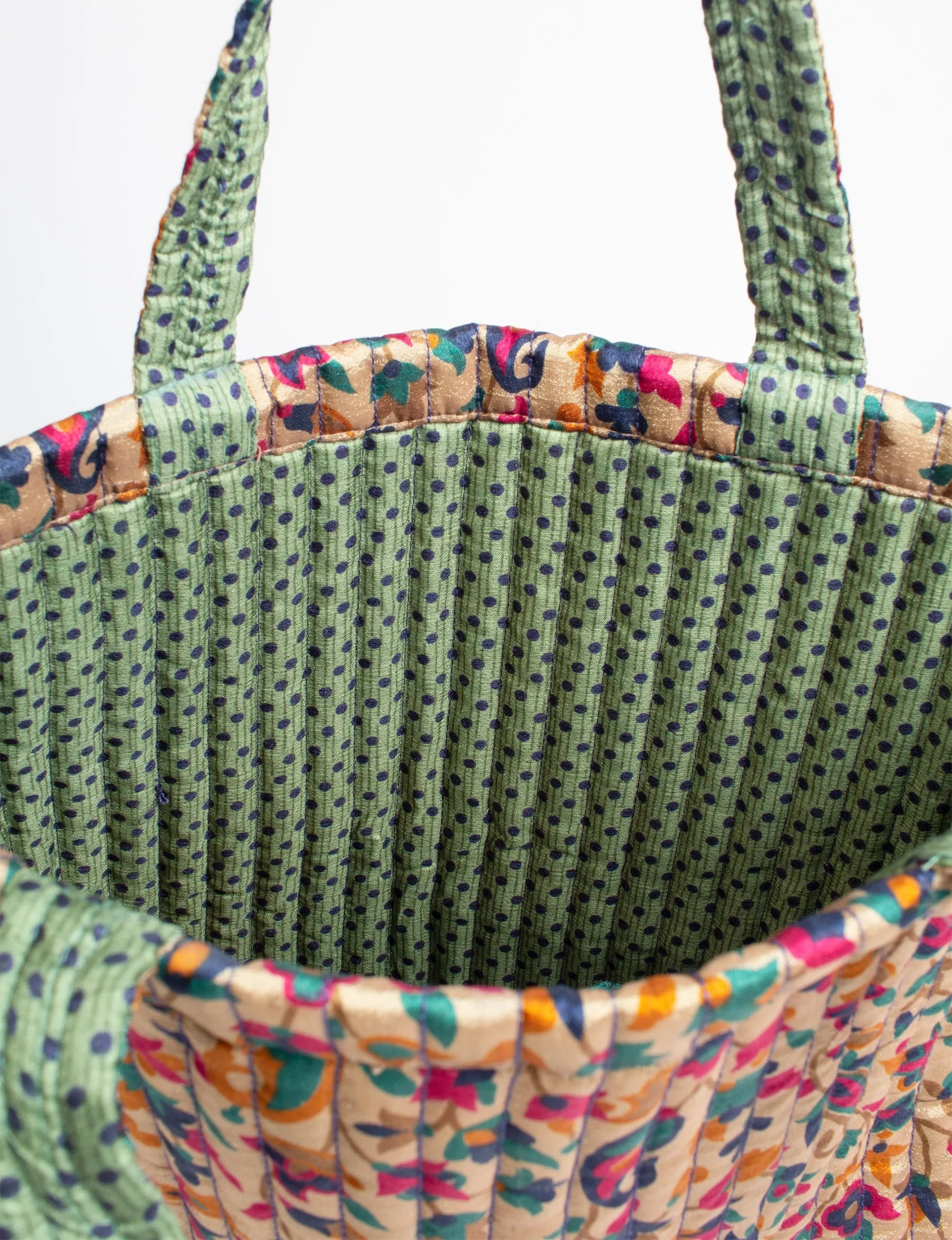 QUILTED SHOPPER BAG