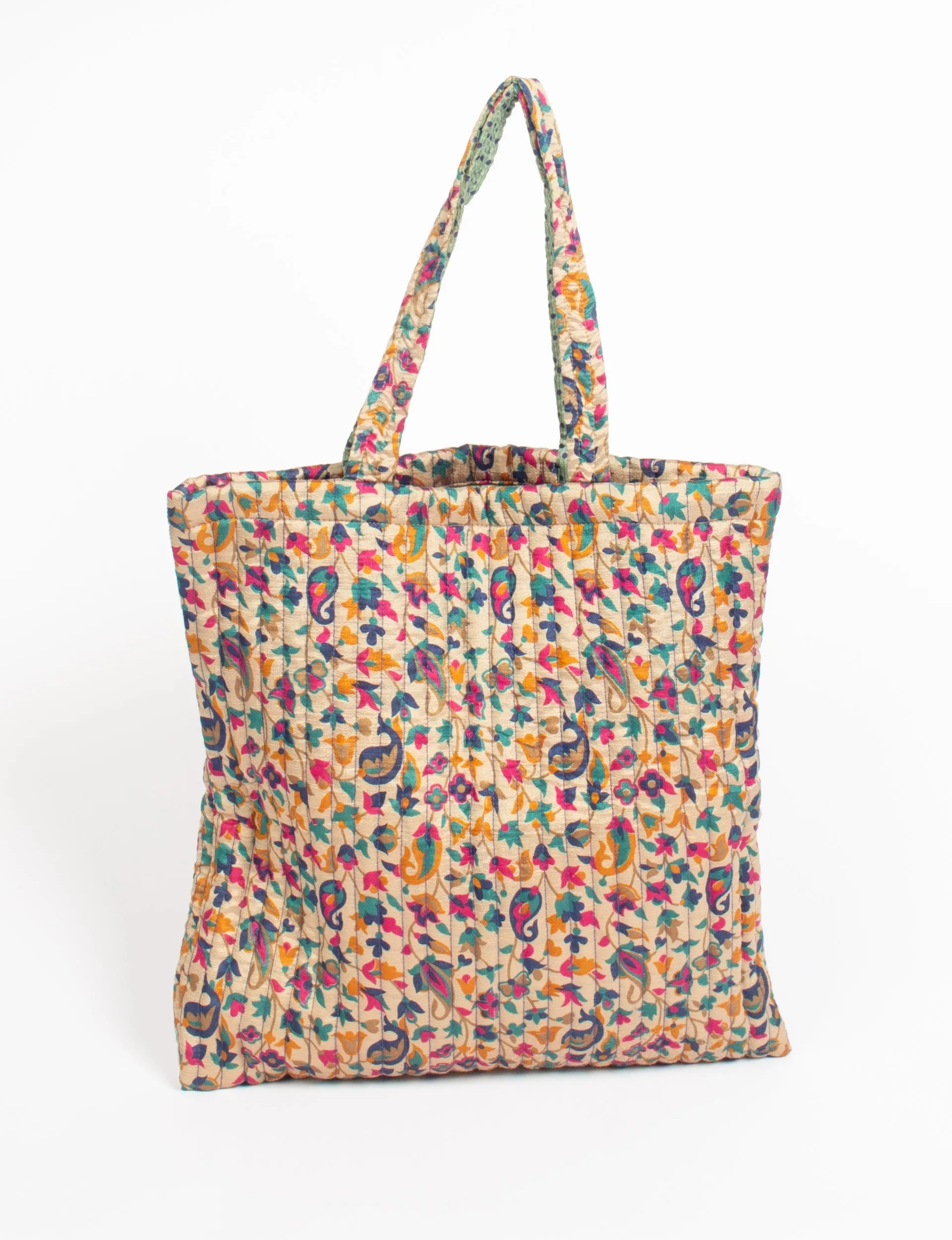 QUILTED SHOPPER BAG