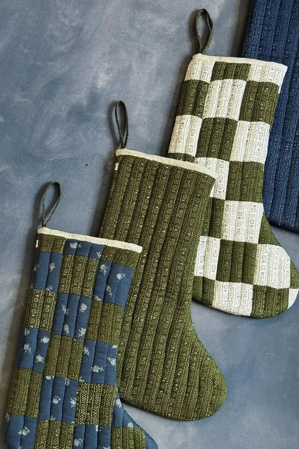 Quilted Stocking, Moss