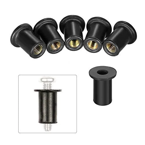 Qunan 6pcs M4/M5/M6 Kayak Rubber Well Nut Fasteners Wellnuts Kayak Acc ories