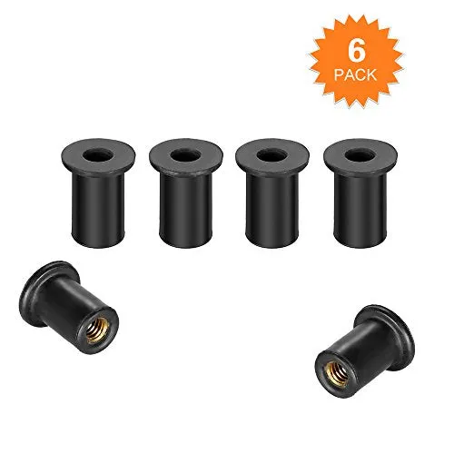Qunan 6pcs M4/M5/M6 Kayak Rubber Well Nut Fasteners Wellnuts Kayak Acc ories