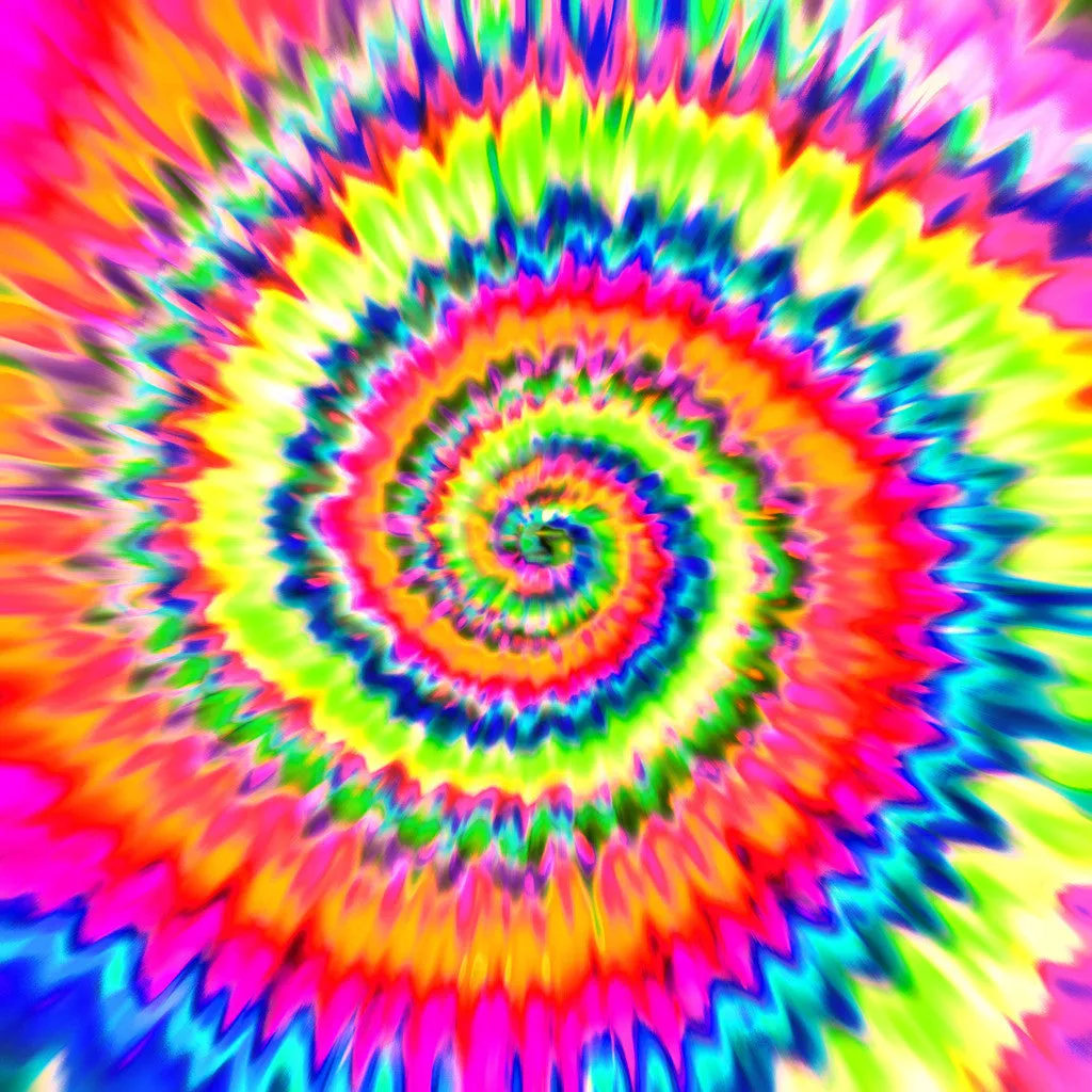Rainbow TieDye Adhesive Vinyl Sheet