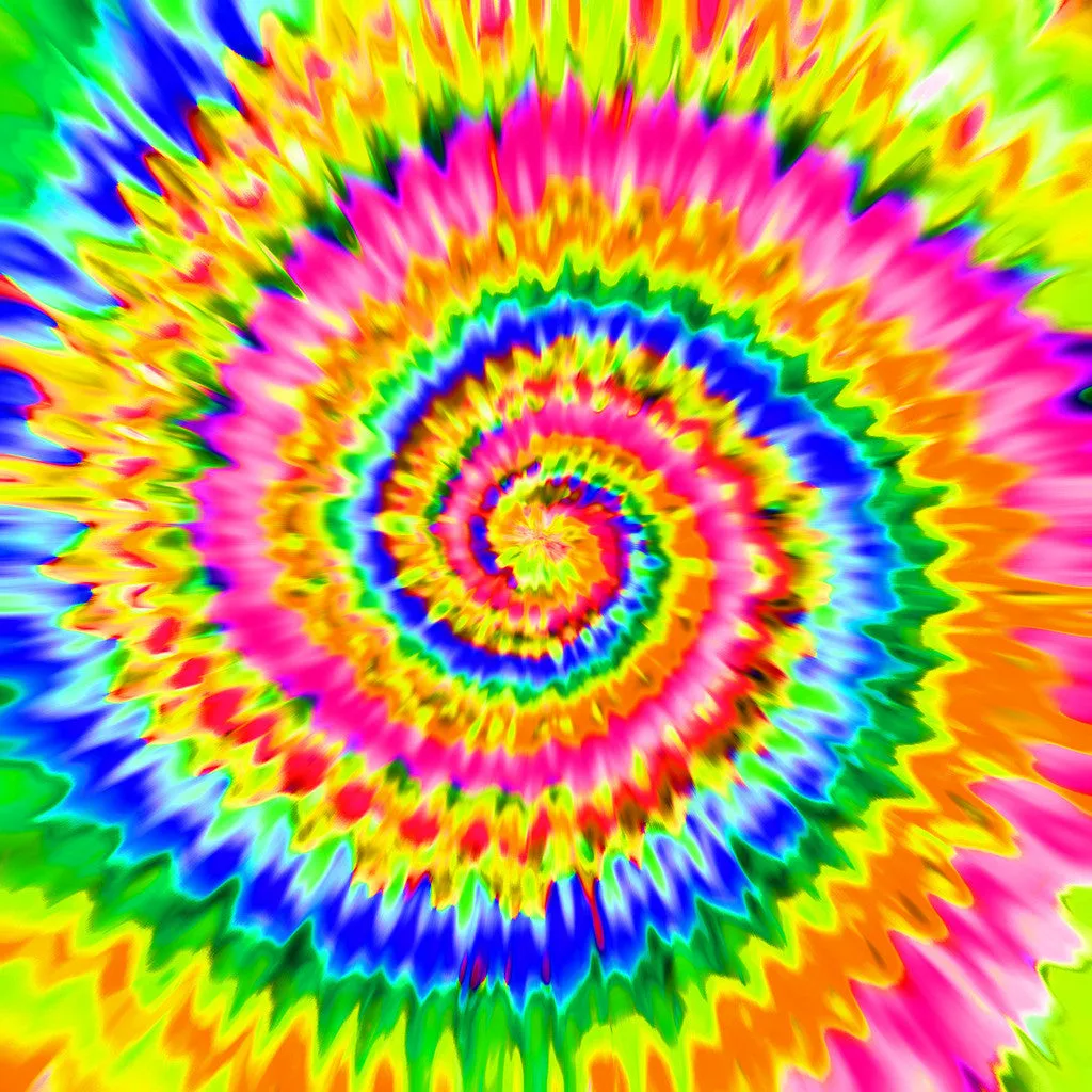 Rainbow TieDye Adhesive Vinyl Sheet