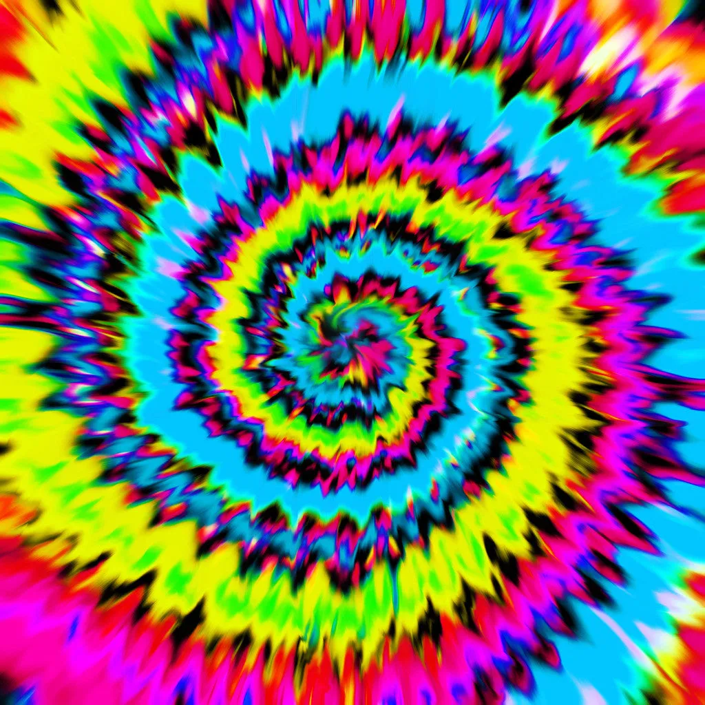 Rainbow TieDye Adhesive Vinyl Sheet