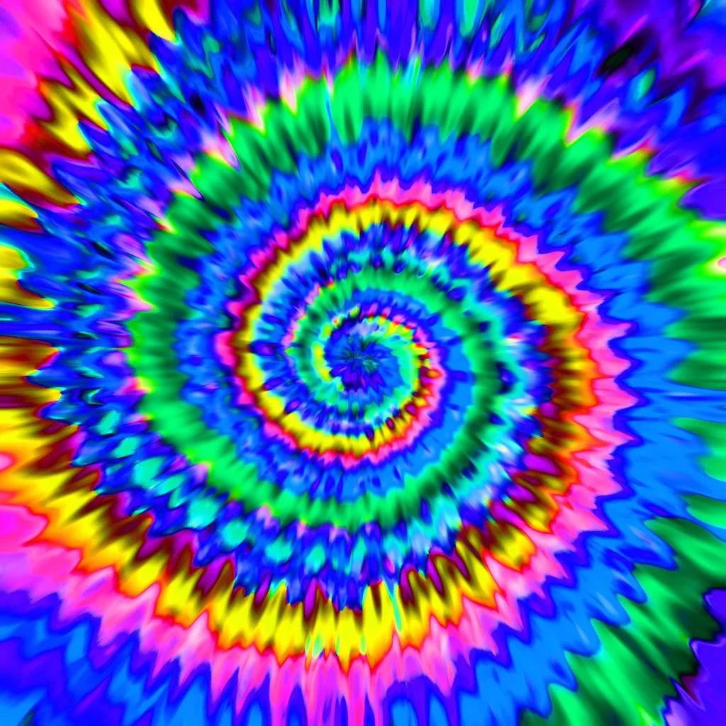 Rainbow TieDye Adhesive Vinyl Sheet