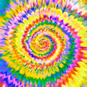 Rainbow TieDye Adhesive Vinyl Sheet