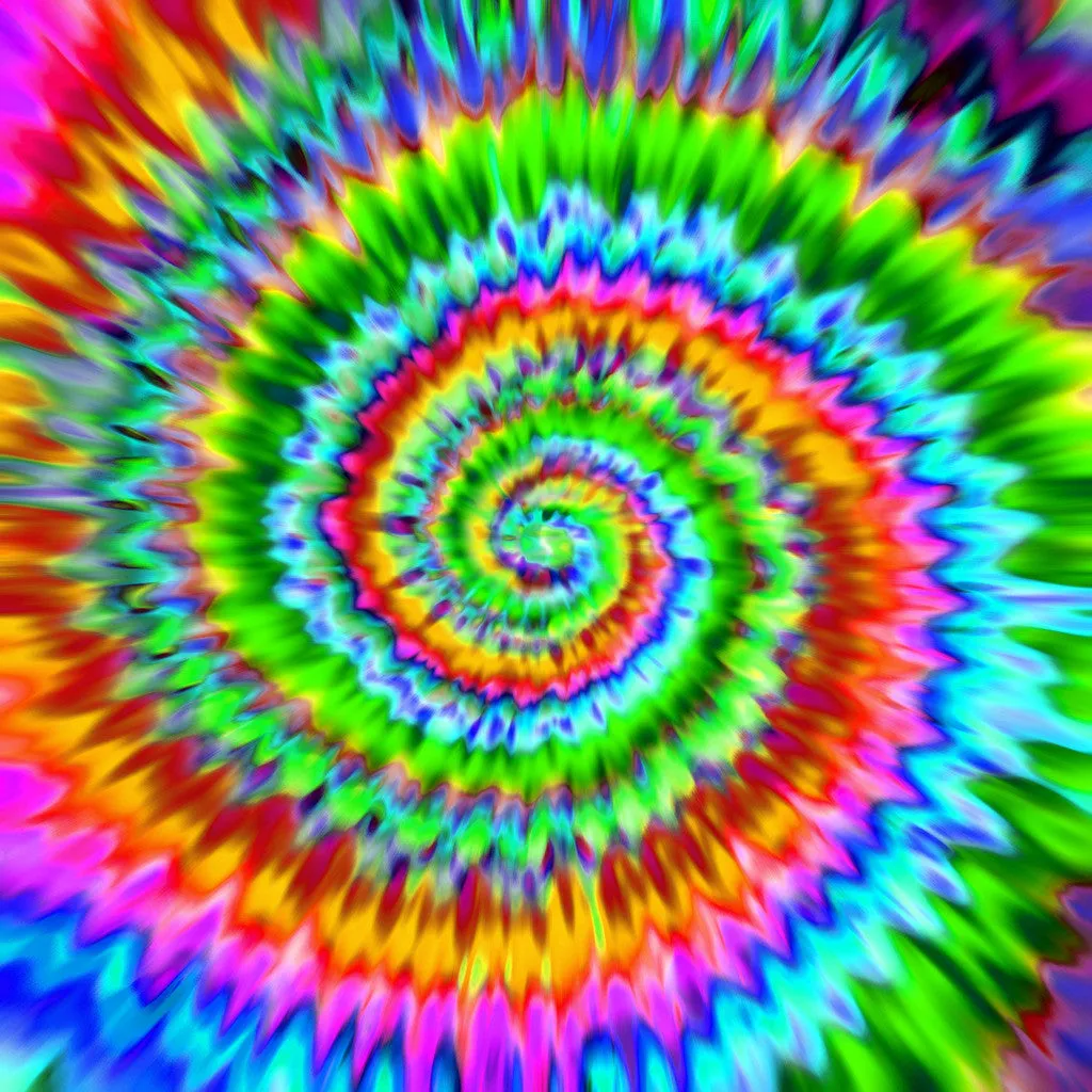 Rainbow TieDye Adhesive Vinyl Sheet