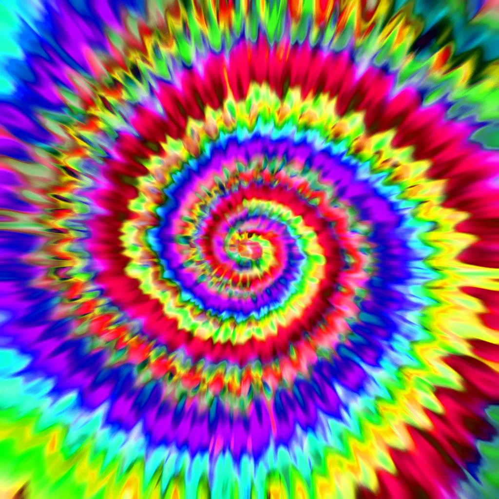 Rainbow TieDye Adhesive Vinyl Sheet