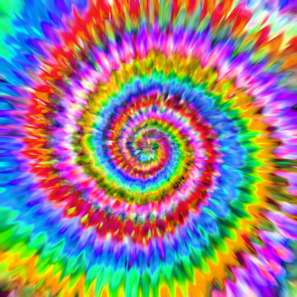 Rainbow TieDye Adhesive Vinyl Sheet