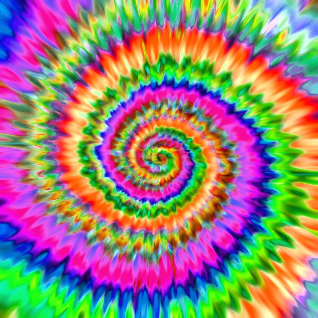 Rainbow TieDye Adhesive Vinyl Sheet