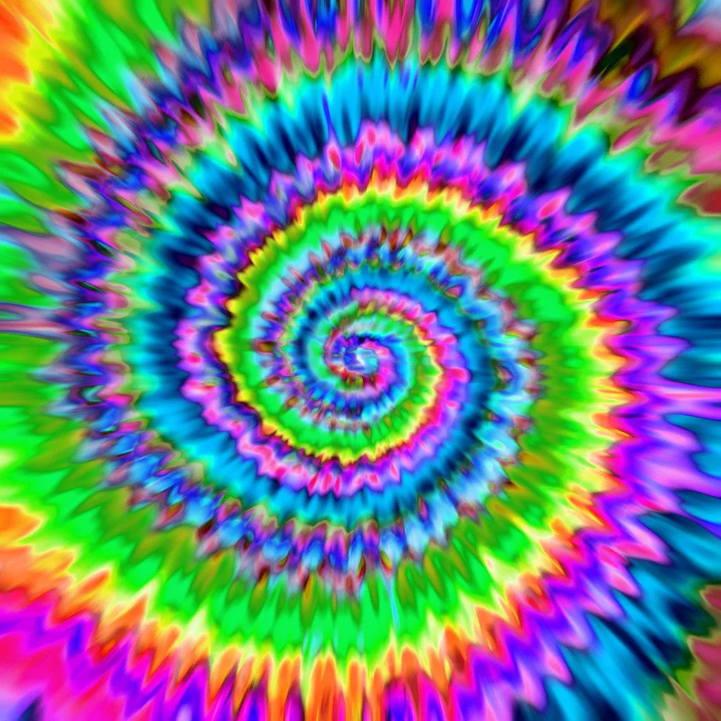 Rainbow TieDye Adhesive Vinyl Sheet