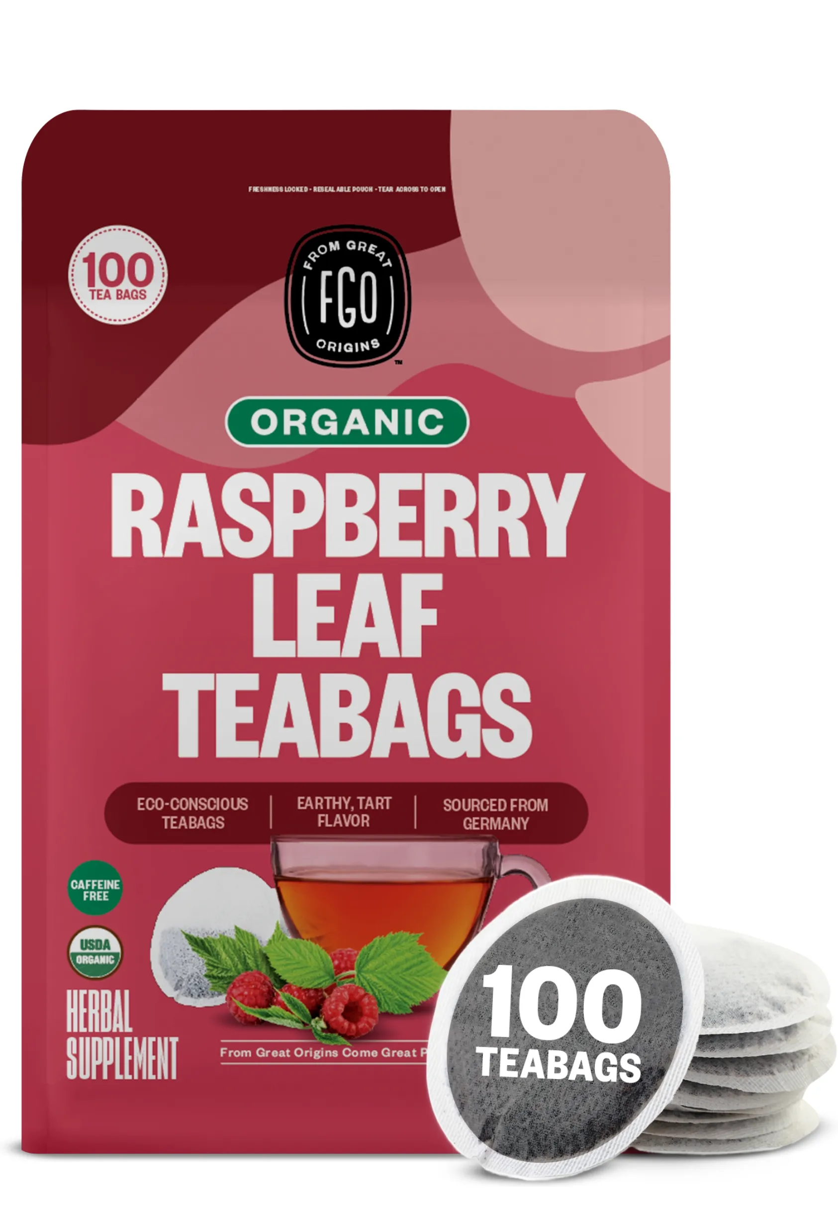 Raspberry Leaf Tea Bags