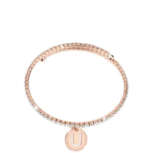 Rebecca My World Rose Gold Glam Bangle - U