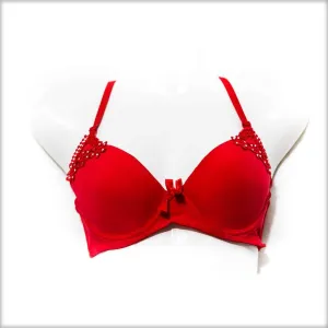 Red Double Padded Underwired Bra