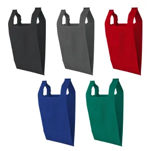 Reusable Non-Woven T-Shirt Bags | 100 Pack