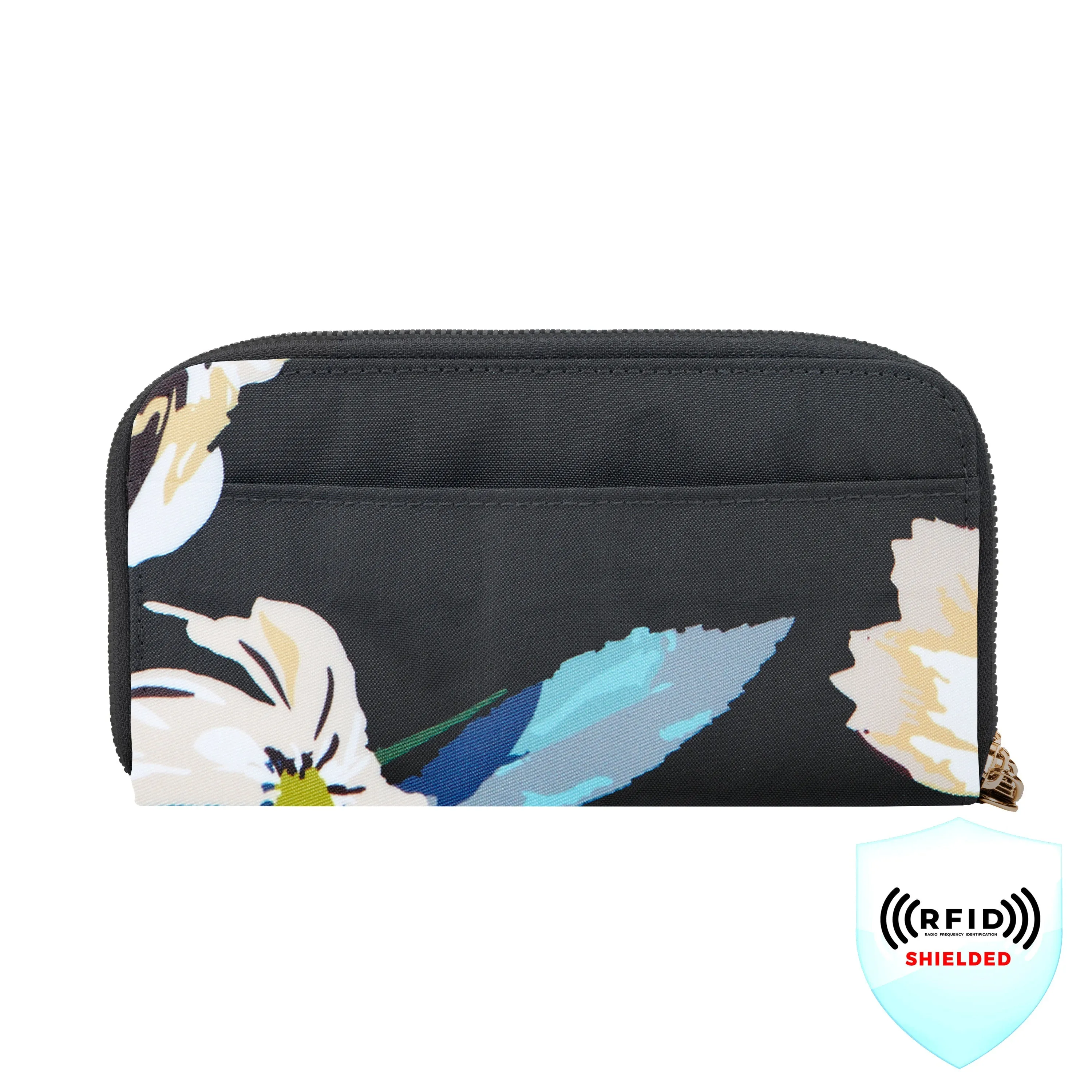 RFID Blocking Double Zip Wallet