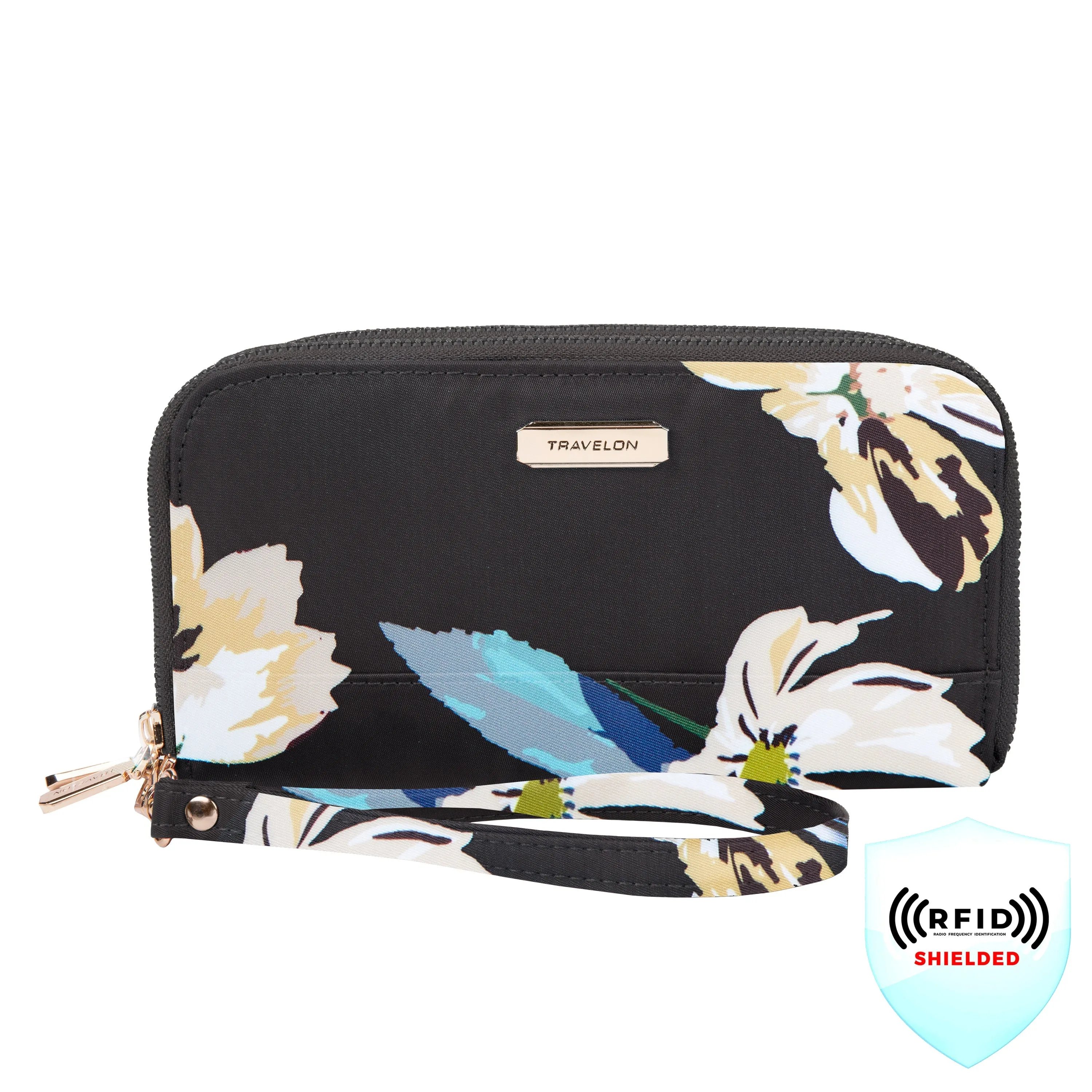 RFID Blocking Double Zip Wallet