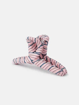 Ribbon Spring Clip - Rose Big