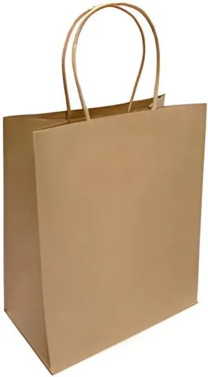 RiteEarth - 16" x 6" x 19" Kraft Paper Twist Handle Bag, 200/Cs, 16Cs/Sk - PT16619K