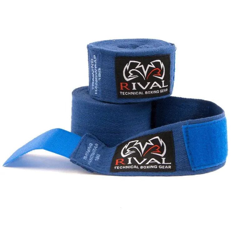 RIVAL® COTTON HANDWRAPS | semi Elastic Hand Wraps Boxing, MMA, Muay Thai, and Other Martial Arts for Men and Women (Multiple Color Options) | Comfy Fit