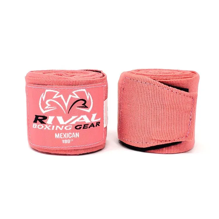 RIVAL®MEXICAN HANDWRAPS | semi Elastic Hand Wraps Boxing, MMA, Muay Thai, and Other Martial Arts for Men and Women (Multiple Color Options) | Comfy Fit