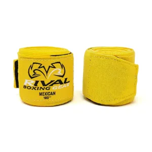 RIVAL®MEXICAN HANDWRAPS | semi Elastic Hand Wraps Boxing, MMA, Muay Thai, and Other Martial Arts for Men and Women (Multiple Color Options) | Comfy Fit